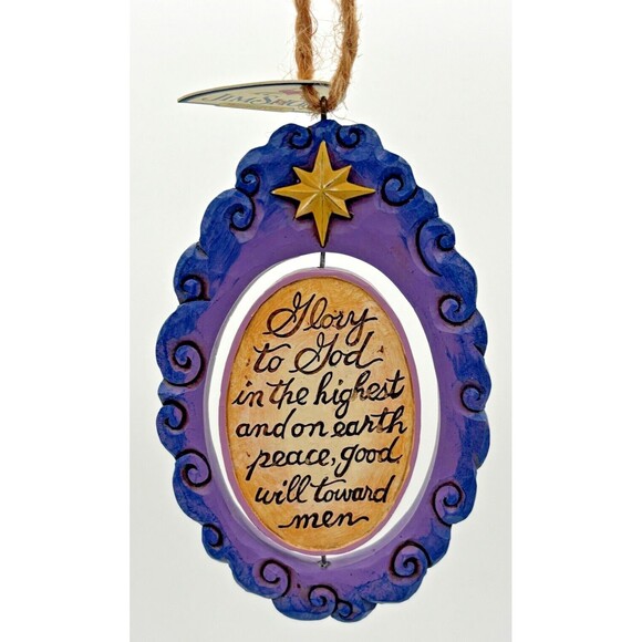 Jim Shore Heartwood Creek Rotating Holy Family North Christmas Ornament 2016 - Picture 4 of 13